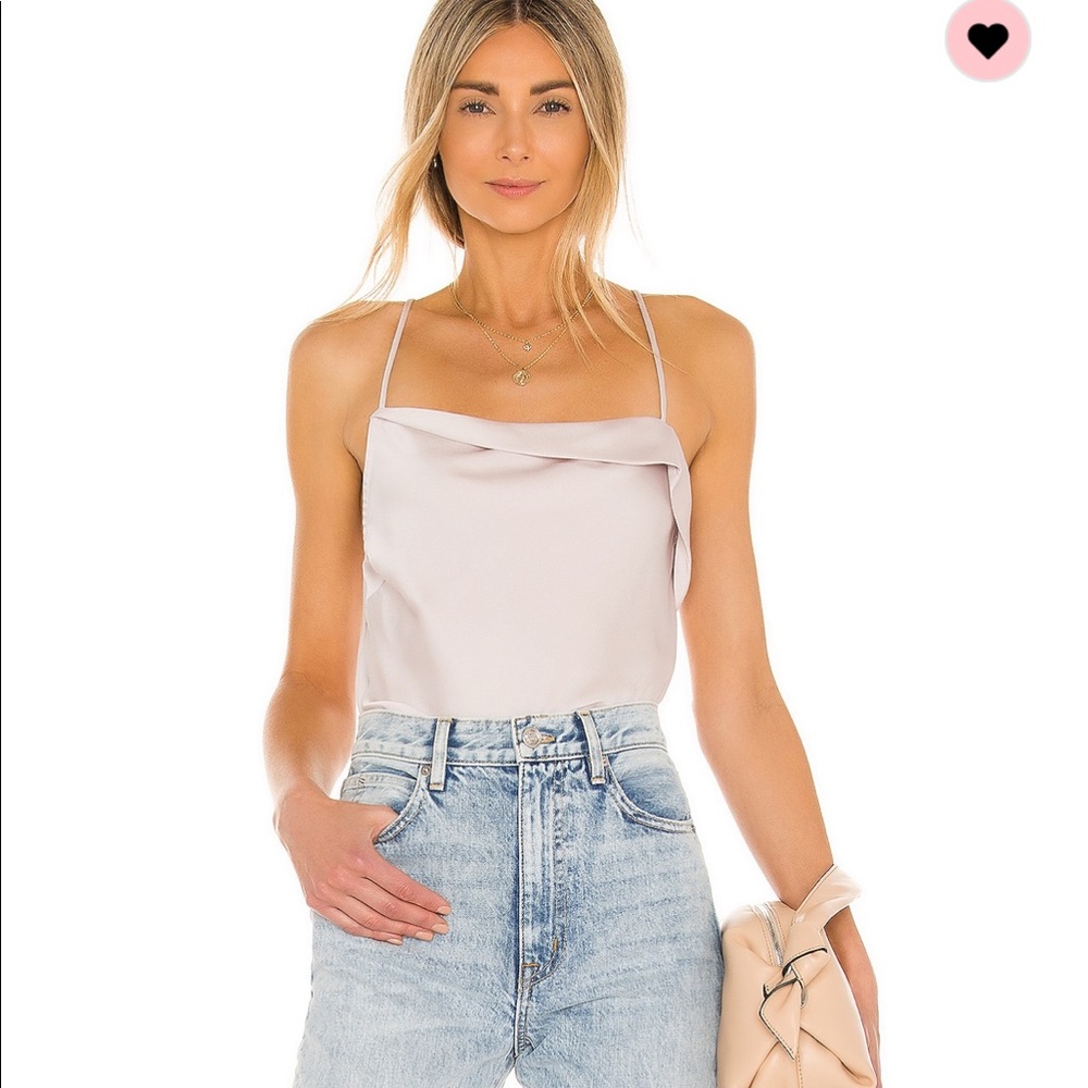 ASTR the label - drape front cami bodysuit size:S
